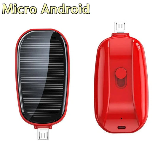 Power Up Your Adventures: The Solar Mini Power Bank Key Ring – Charge On-the-Go with a Splash of Fun!