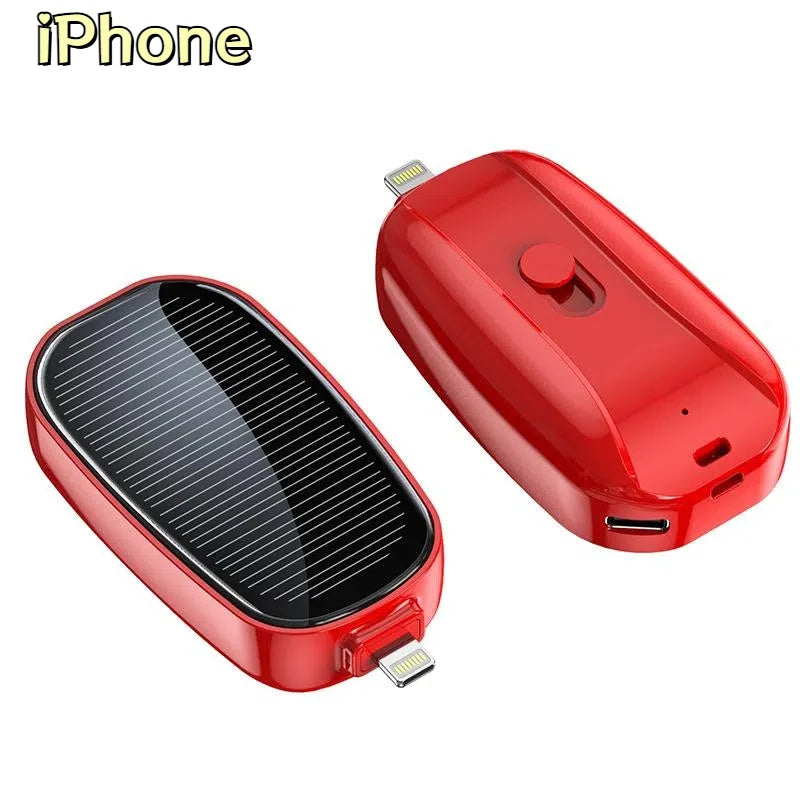 Power Up Your Adventures: The Solar Mini Power Bank Key Ring – Charge On-the-Go with a Splash of Fun!
