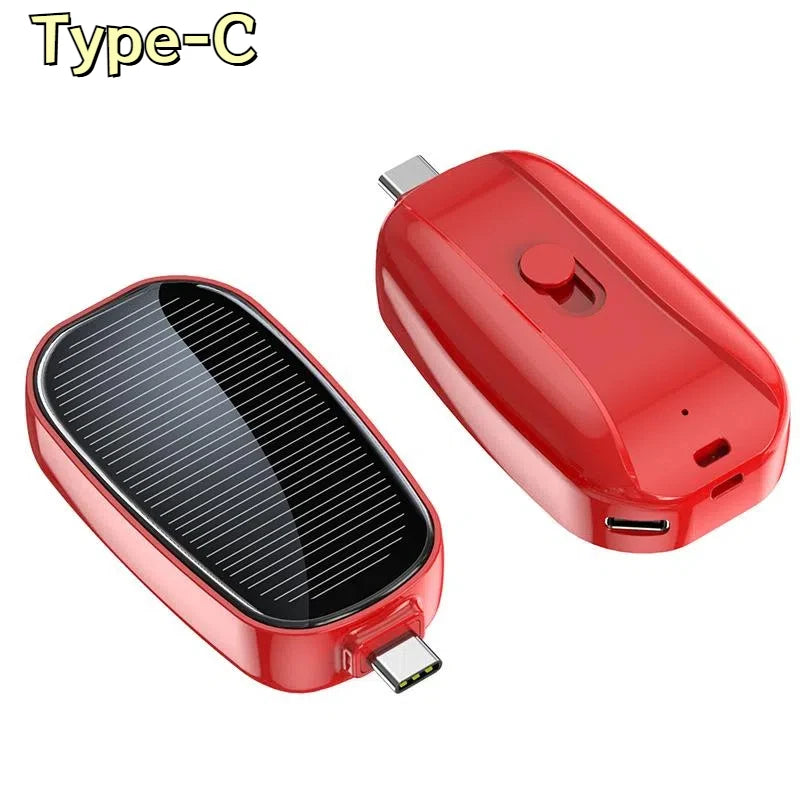 Power Up Your Adventures: The Solar Mini Power Bank Key Ring – Charge On-the-Go with a Splash of Fun!