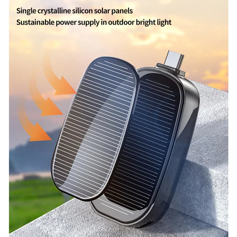 Power Up Your Adventures: The Solar Mini Power Bank Key Ring – Charge On-the-Go with a Splash of Fun!