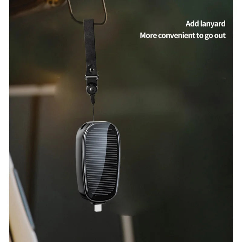 Power Up Your Adventures: The Solar Mini Power Bank Key Ring – Charge On-the-Go with a Splash of Fun!